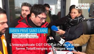 VIDEO. Raffinerie de Donges : la grève reconduite jusqu'au 16 mars