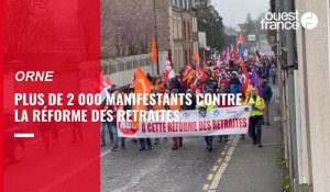 VIDEO. Réforme des retraites : les images de la manifestation du 11 mars dans l'Orne