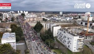 VIDÉO. Deux cortèges et des milliers de manifestants contre la réforme des retraites à Lorient