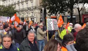 VIDÉO. Plus de monde dans les rues en Loire-Atlantique contre la réforme des retraites