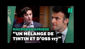 Tournée en Afrique de Macron : « un mélange de Tintin au Congo et d’OSS 117 », dénonce Taché