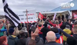 VIDÉO. Grève du 7 mars dans le Morbihan : « Nous sommes les Bretons et on n'est pas contents »