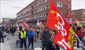 Dunkerque: 1300 personnes dans la rue contre la réforme des retraites