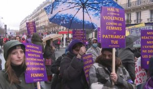 Journée internationale des droits des femmes: départ de la manifestation parisienne