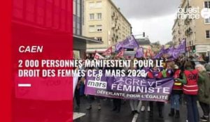2 000 personnes manifestent pour le droit des femmes à Caen ce mercredi 8 mars 2023