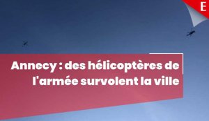 Annecy : des hélicoptères de l'armée multiplient les survols de la ville