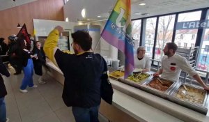 Des syndicats étudiants d'Amiens obtiennent la gratuité des repas ce jeudi midi (9 mars), au restaurant universitaire d'Amiens Saint-Leu