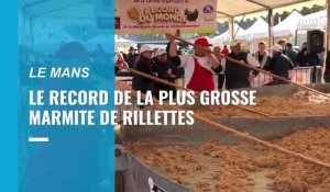 1 076 kg pour 4 000 pots : le record de la plus grosse marmite de rillettes établi au Mans