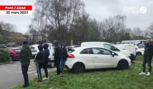 Finistère. Les marins-pêcheurs manifestent à Pont-l’Abbé, au rond-point de Kermaria