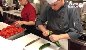 VIDÉO. Au Mans, des élèves cuisiniers préparent un dîner de gala avec le chef de Matignon