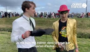 VIDÉO. Carnaval étudiant de Caen : ils ont testé, les traditionnels sauts au dessus de l'eau à la prairie