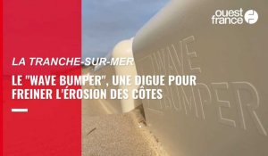 VIDEO. Contre l'érosion côtière, cette commune de Vendée teste le "Wave bumper" 