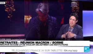 Retraites : réunion avec la Première ministre à l'Élysée, Emmanuel Macron accuse LFI de délégitimer les institutions
