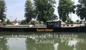La nouvelle vie de la péniche L'Amiral à Saint-Omer
