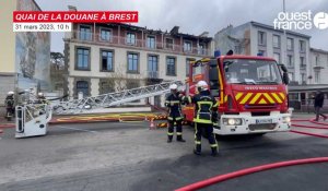 VIDÉO. A Brest, l'Office français de la biodiversité en partie détruit par les flammes