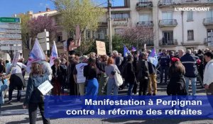 Manifestation à Perpignan contre la reforme des retraites du 28 mars 2023
