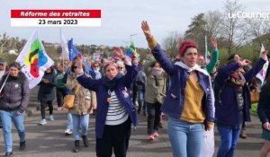 VIDÉO. Grève du 28 mars contre la réforme des retraites : manifestation en musique à Niort