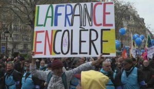 Paris: le cortège contre la réforme des retraites démarre