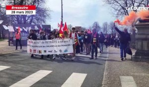 VIDÉO. À Bressuire, plus de 500 manifestants défilent contre la réforme des retraites 