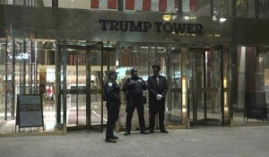 New York: Réactions devant la Trump Tower après l'inculpation de Trump