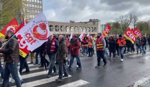 Maubeuge: manifestation contre la réforme des retraites