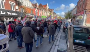 Plusieurs centaines de personnes dans les rues de Béthune contre la réforme des retraites