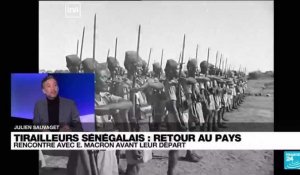 Neuf tirailleurs sénégalais rentrent au pays : rencontre avec E. Macron avant le départ