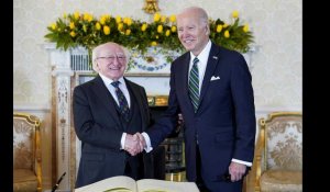 VIDÉO. Irlande : les habitants de Dublin heureux de la visite de Joe Biden