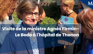 Visite de la ministre Agnès Firmin-Le Bodo à l'hôpital de Thonon, dans le Chablais