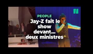 Jay-Z fait le show à la fondation Vuitton devant Rima Abdul Malak et Hervé Berville