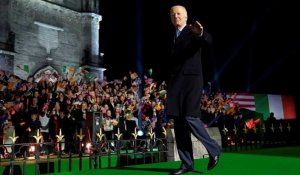 Joe Biden conclut son voyage en Irlande sur un discours passionné