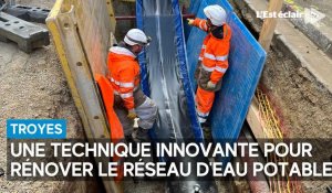 Seconde vie pour la conduite d’eau rue Courtalon à Troyes