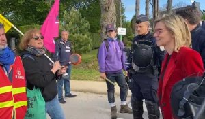 VIDÉO. Dans le Morbihan, Agnès Pannier-Runacher, ministre de la Transition énergétique va à la rencontre des manifestants