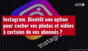 VIDÉO. Instagram : bientôt une option pour cacher vos photos et vidéos à certains de vos abonnés