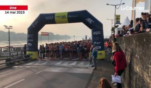 VIDÉO. 2 079 coureurs ont pris le départ du marathon de la Loire à Saumur