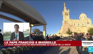 À Marseille, le pape rappelle "le devoir d'humanité" de secourir "les migrants qui risquent de se noyer"
