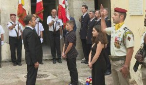 A Ajaccio, Macron rend hommage aux Corses résistants