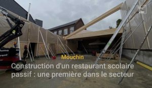 Un restaurant scolaire passif en construction à Mouchin