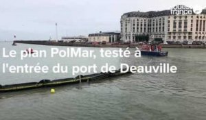 VIDEO. À Deauville, un barrage flottant contre les pollutions marines