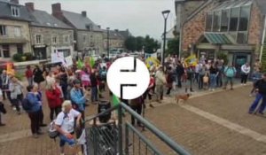 VIDÉO. 150 personnes réaffirment leur opposition à l’implantation de l’usine Bridor à Liffré 
