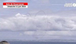 VIDÉO. La Patrouille de France dessine un cœur géant dans le ciel du Finistère 