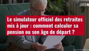 VIDÉO. Le simulateur officiel des retraites mis à jour : comment calculer sa pension ou son âge de départ ?