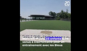 Equipe de France : Quand les Bleus entraînent des enfants à Clairefontaine