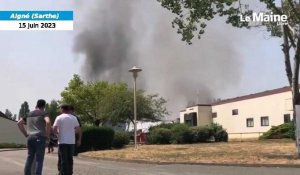 VIDÉO. Incendie d'un poulailler en Sarthe : des dégâts importants