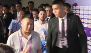 Chine : Messi quitte le stade de Pékin après un match amical contre l'Australie