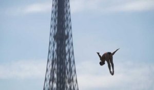 Avant les JO 2024, plongeons vertigineux devant la Tour Eiffel