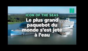 L’Icon of the Seas, le plus grand paquebot du monde, s’est jeté à l’eau pour la première fois