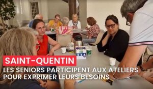 Les seniors ont pris la parole lors d'ateliers proposés par la Ville de Saint-Quentin pour identifier leurs besoins dans les années à venir.