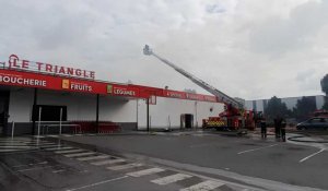 Un supermarché Triangle incendié dans la nuit de samedi à dimanche à Lomme 