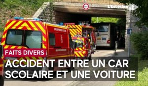 Un homme en urgence absolue après un accident impliquant un car scolaire à La-Chapelle-Saint-Luc